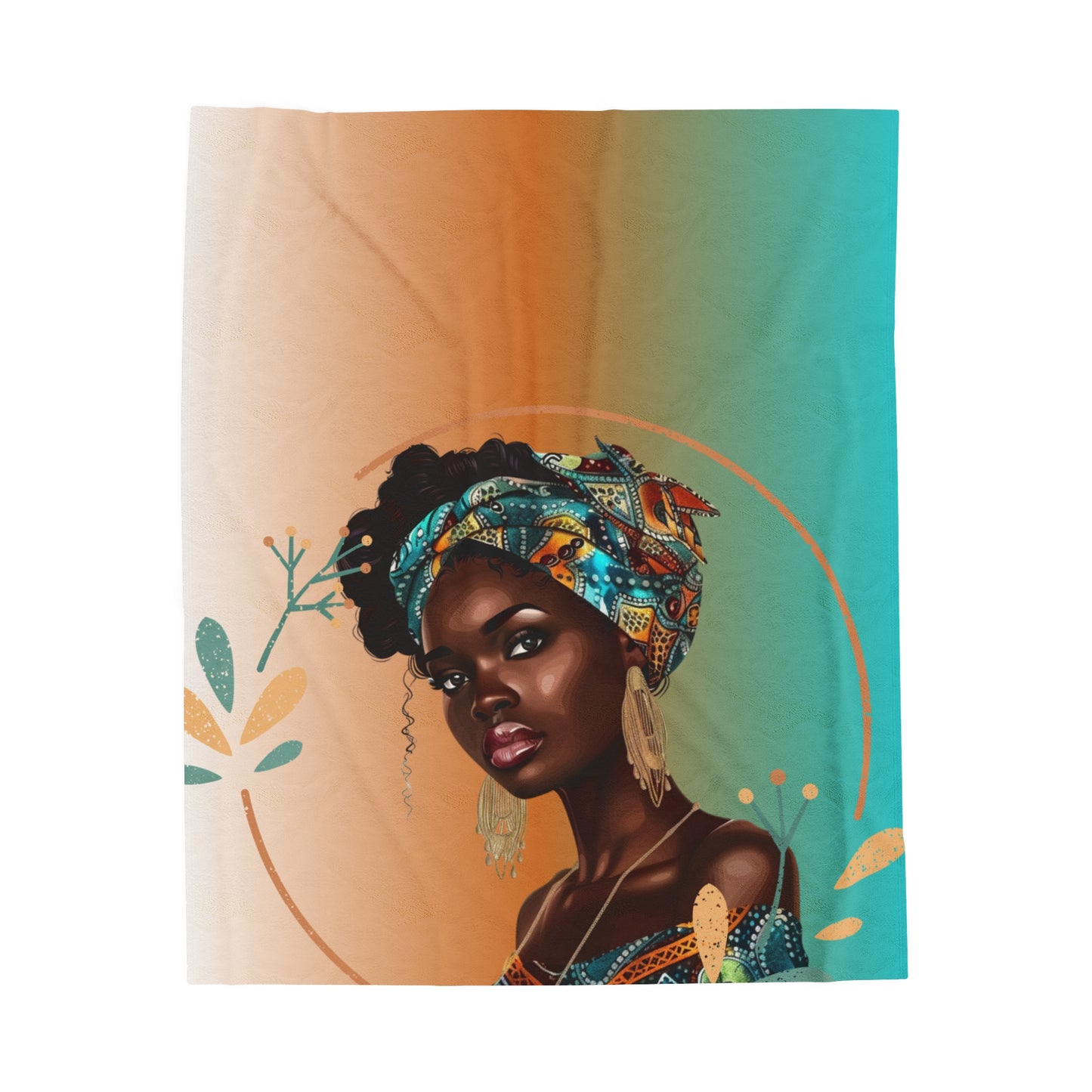 Teal-Velveteen Plush Blanket