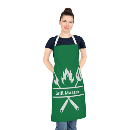 Grill Master Apron-Green-White