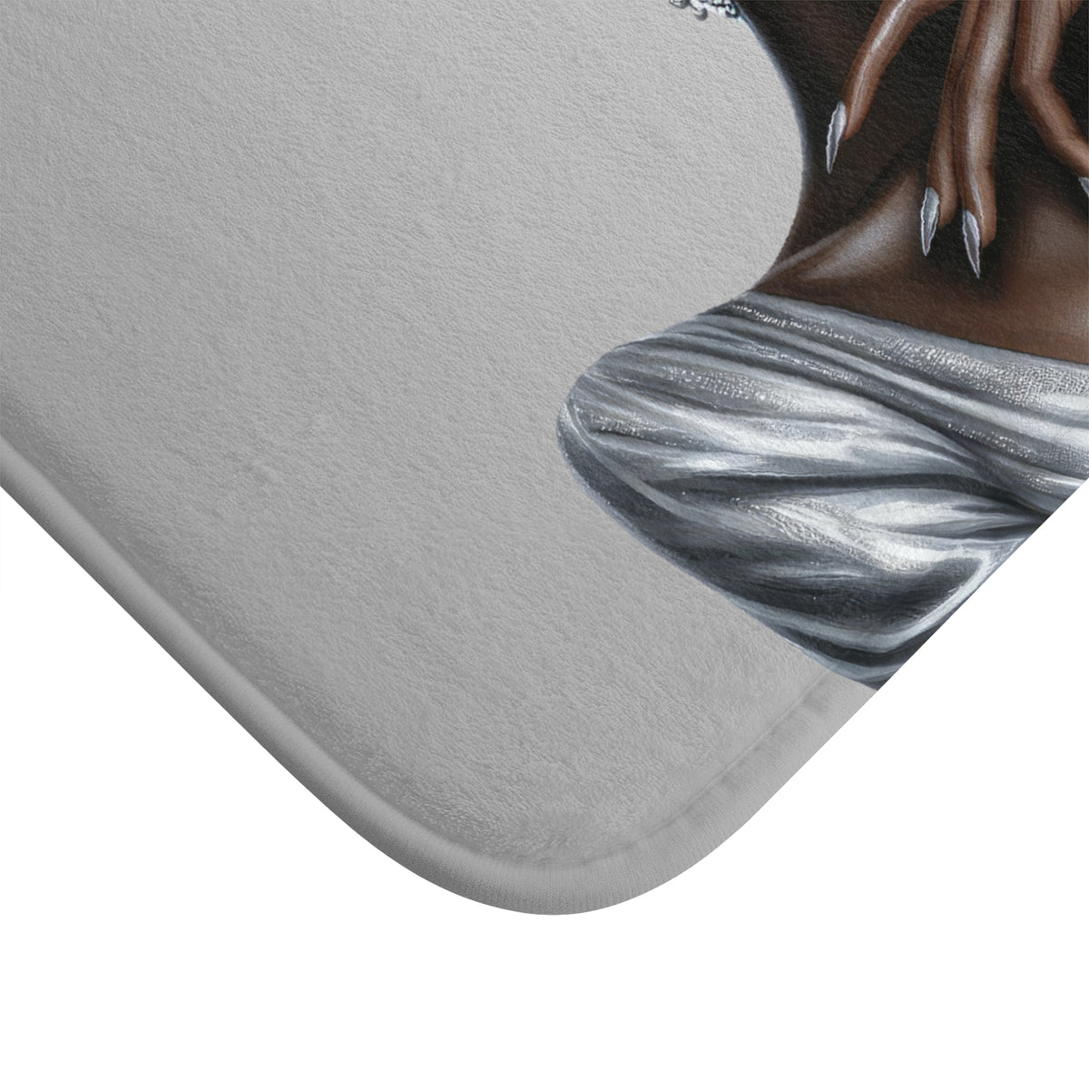 Queen Silver Bath Mat