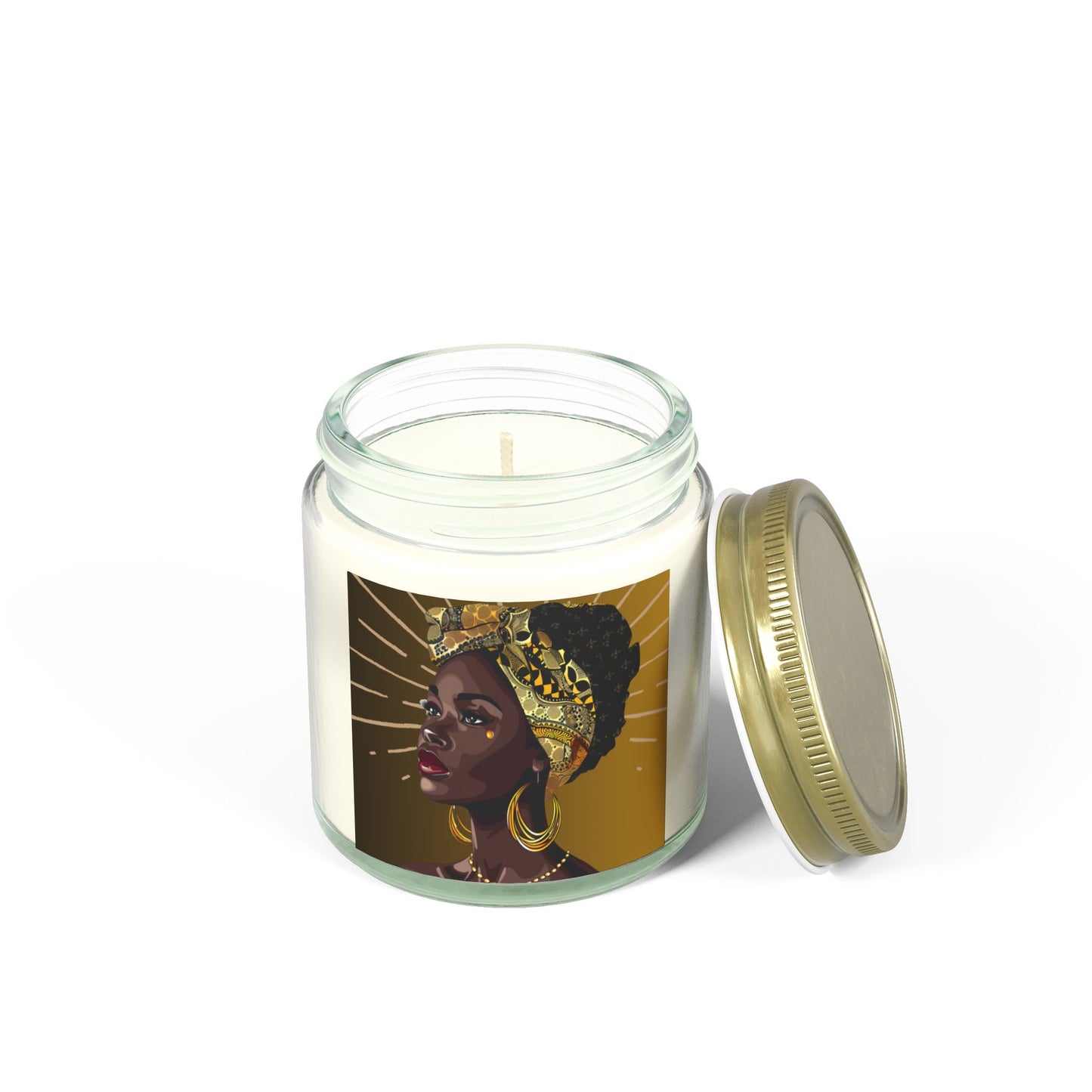 Star-Scented Candles, Coconut Apricot Wax (4oz, 9oz)