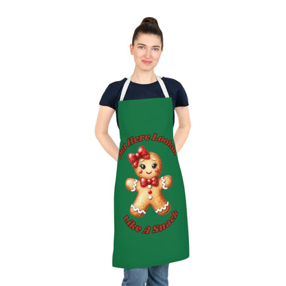 Lookin Like A Snack 2-Adult Apron (AOP) (Dk Green)