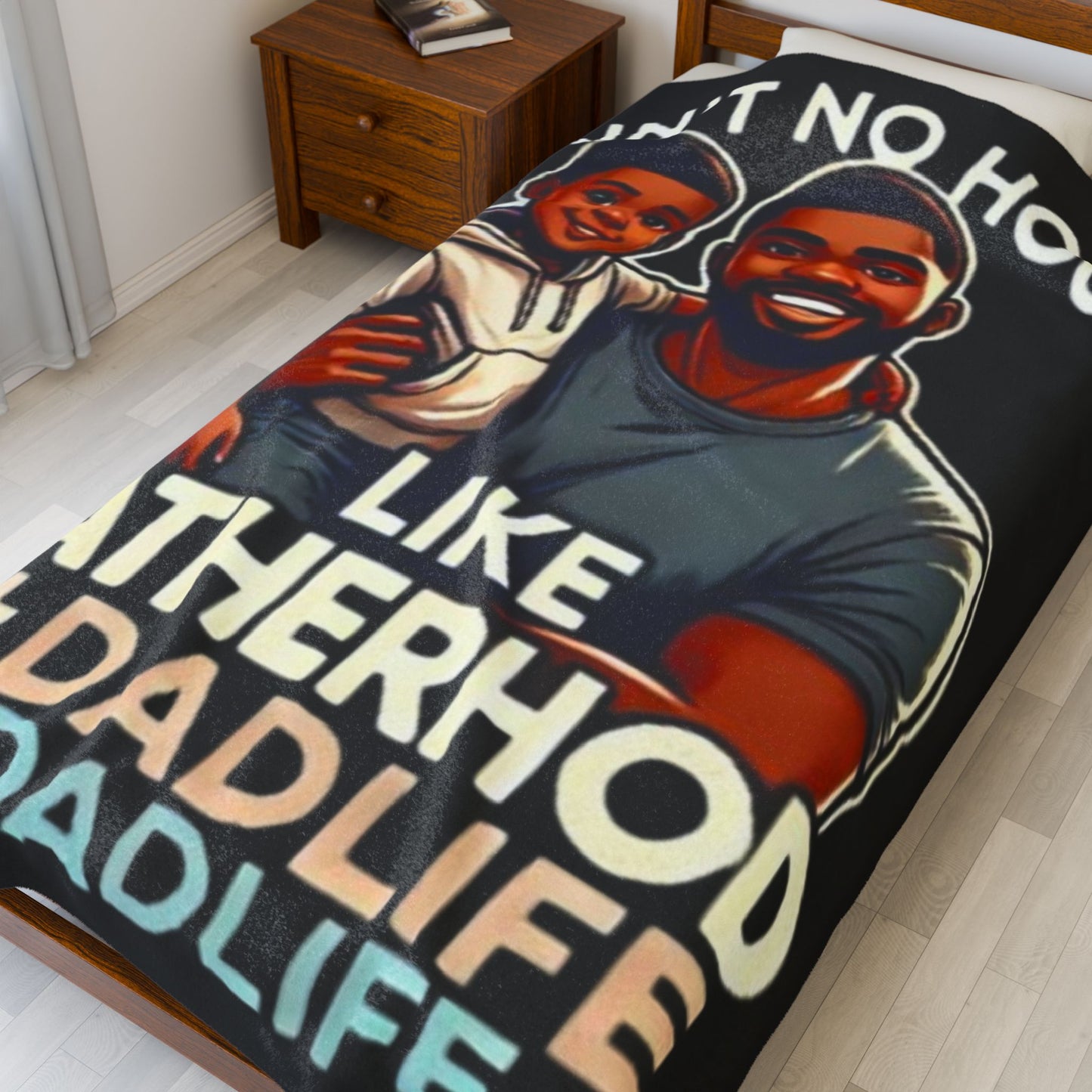 AA-Blk Cozy Velveteen Plush Blanket