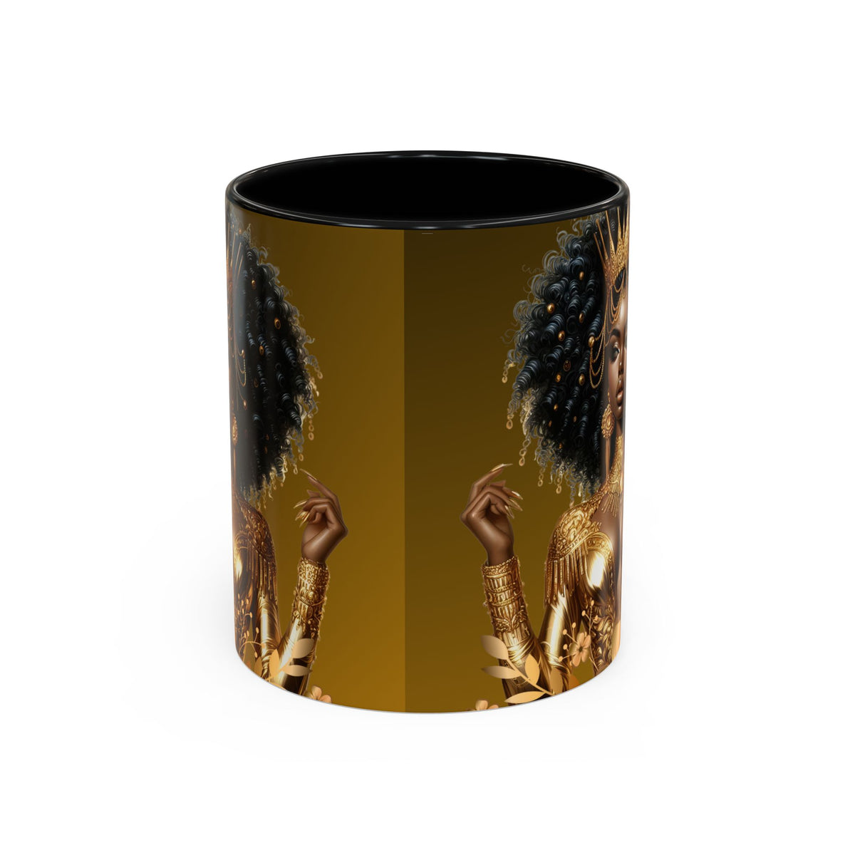 Golden Goddess Accent Coffee Mug - 11oz & 15oz