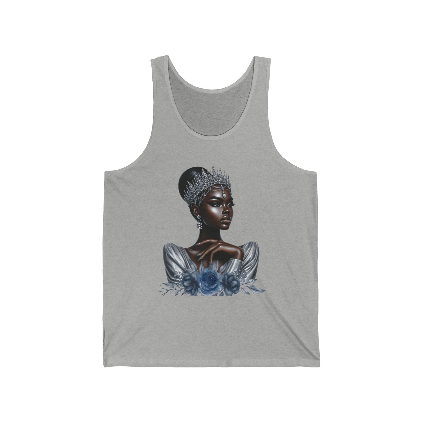 Queen Silver Graphic Unisex Jersey Tank Top