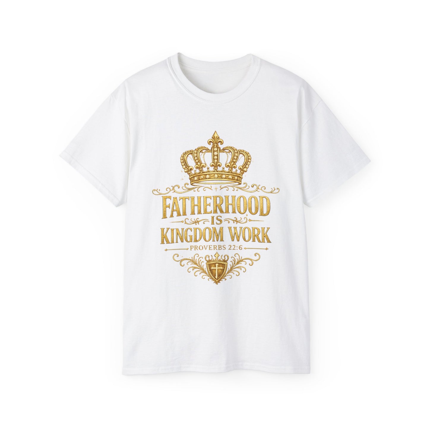 Fatherhood Kingdom Tee — "Fatherhood Is Kingdom Work" Christian Dad T‑Shirt