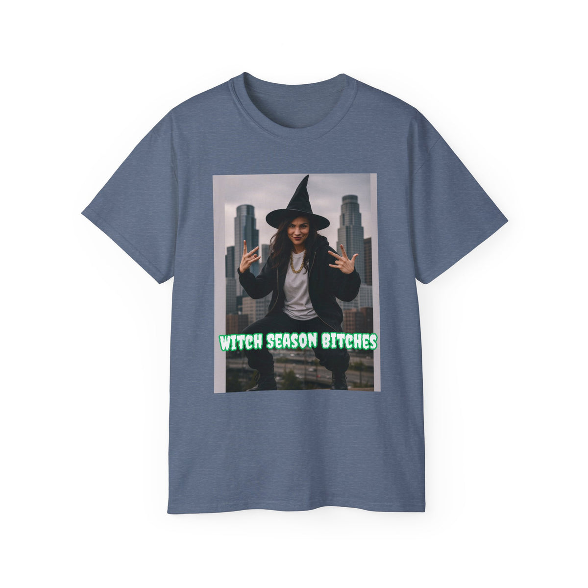 Urban Witch- Witch Season Bitches Tee (Cityscape)