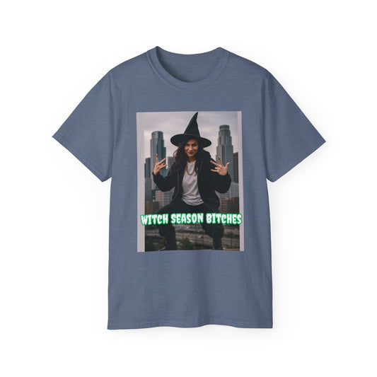 Urban Witch- Witch Season Bitches Tee (Cityscape)
