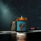 Peacock-Scented Candles, Coconut Apricot Wax (4oz, 9oz)