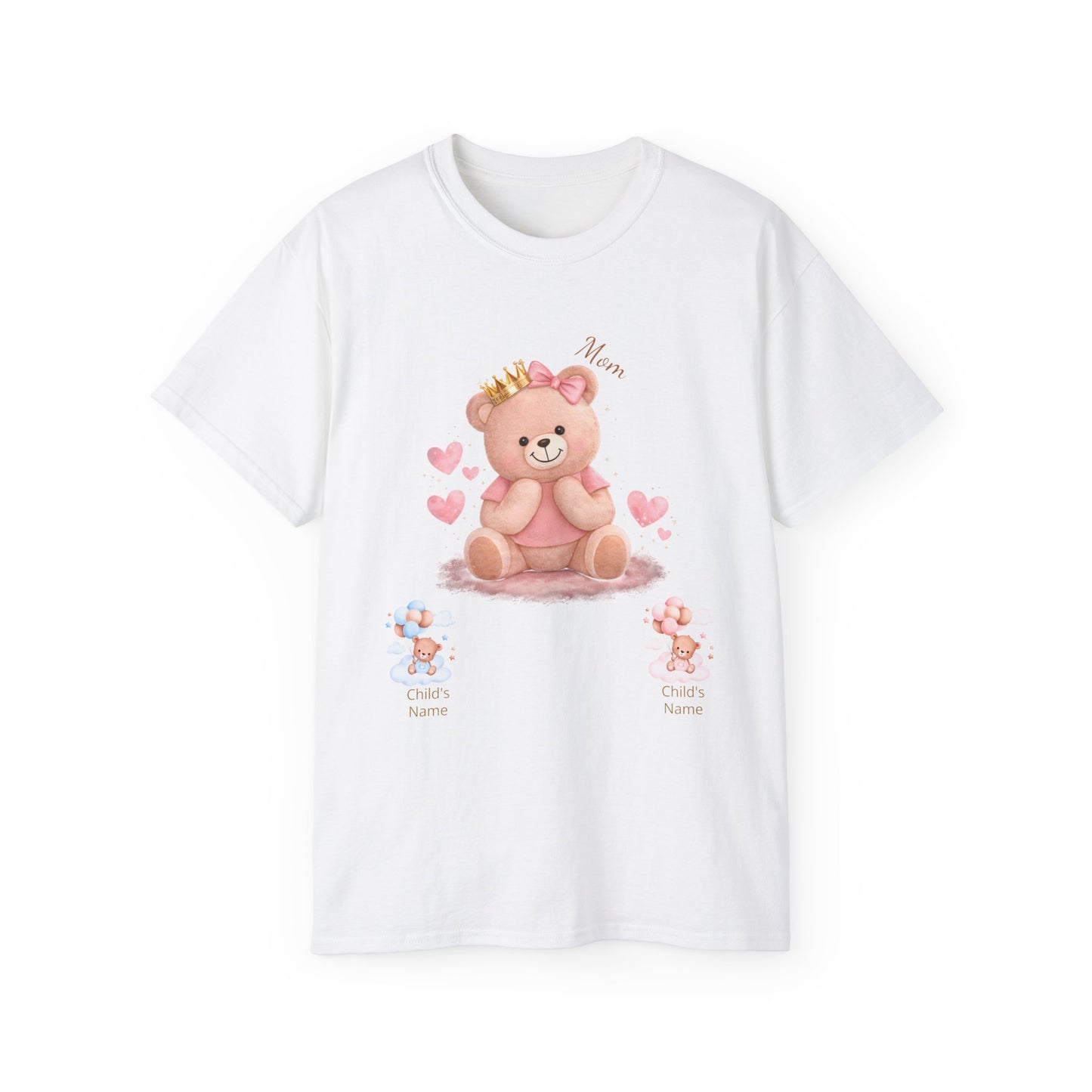 Personalized Mom Bear Tee — Custom Name Baby/Child Shirt