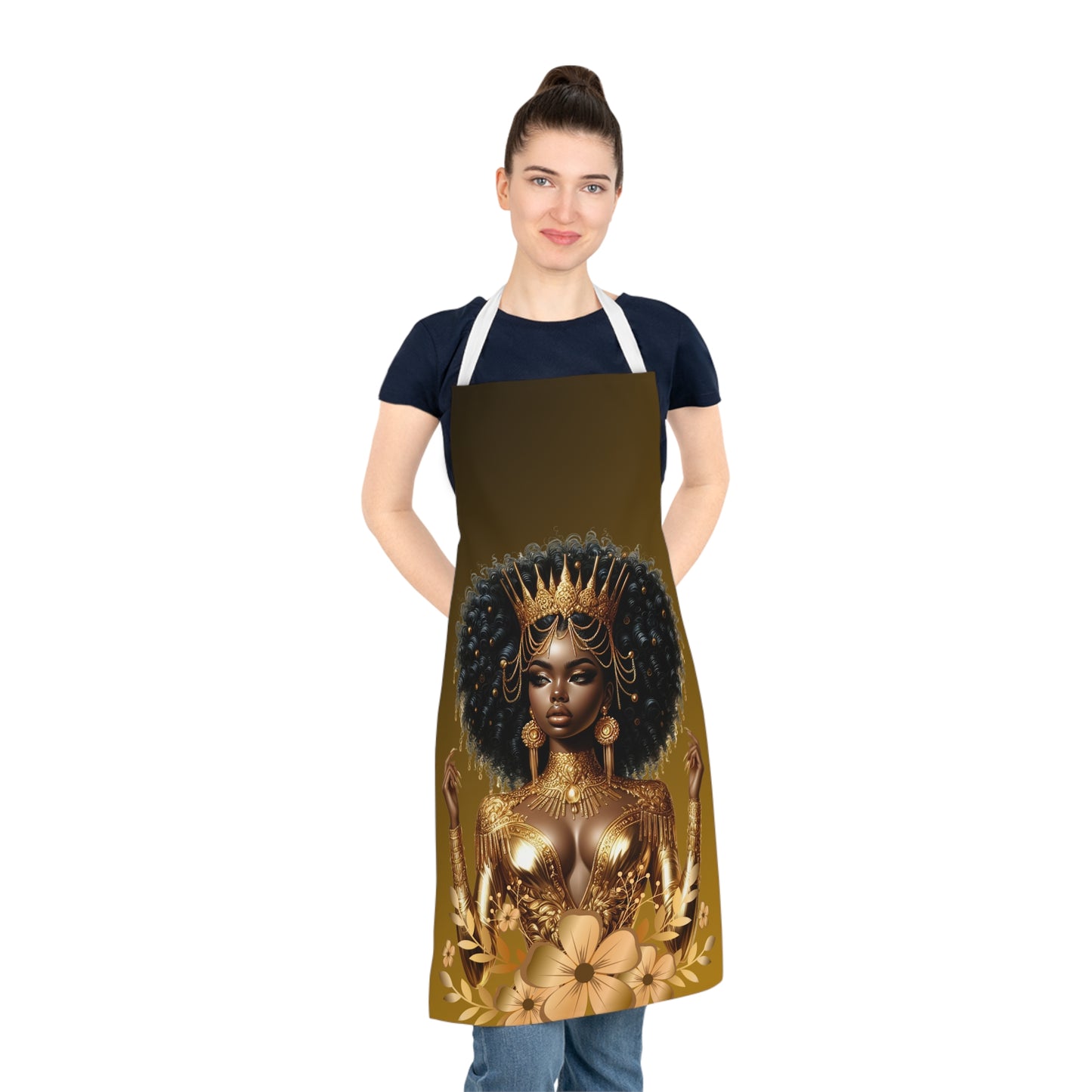 Golden Goddess Adult Apron (AOP)