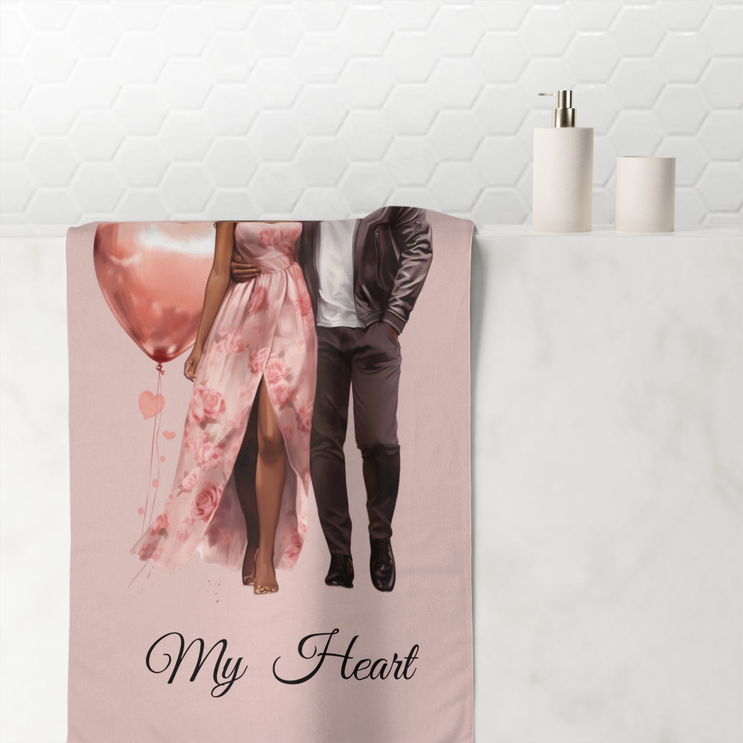 You Have My Heart-Mink-Cotton Towel