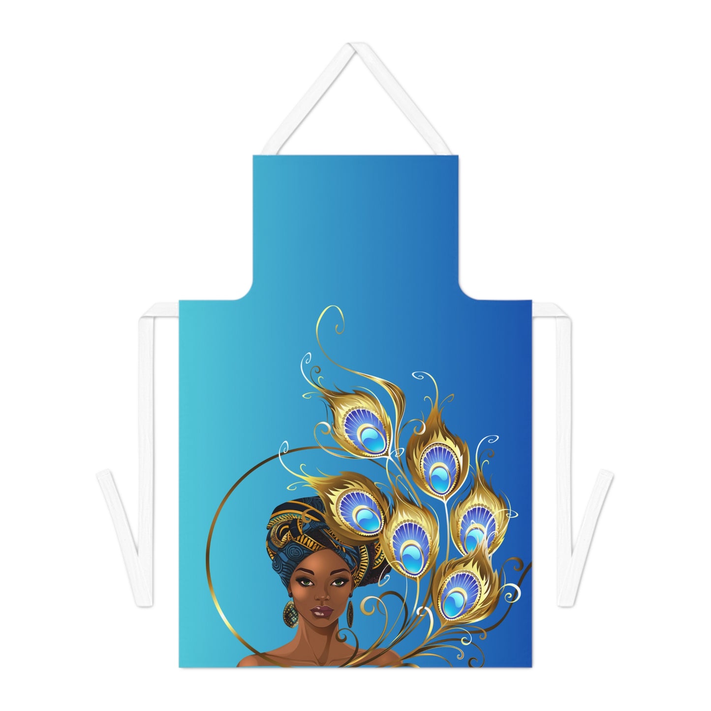 Queen Peacock Adult Apron - Stylish Kitchen Gift for Home Chefs and Culinary Enthusiasts