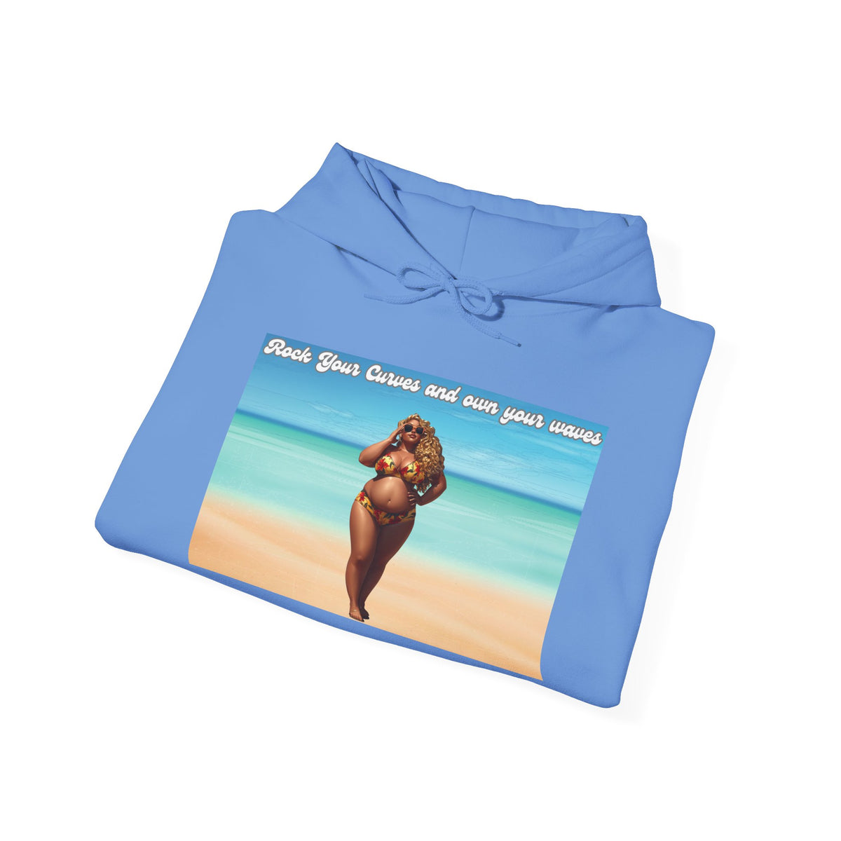 Rock Your Curves and Own Your Waves Hooded Sweatshirt