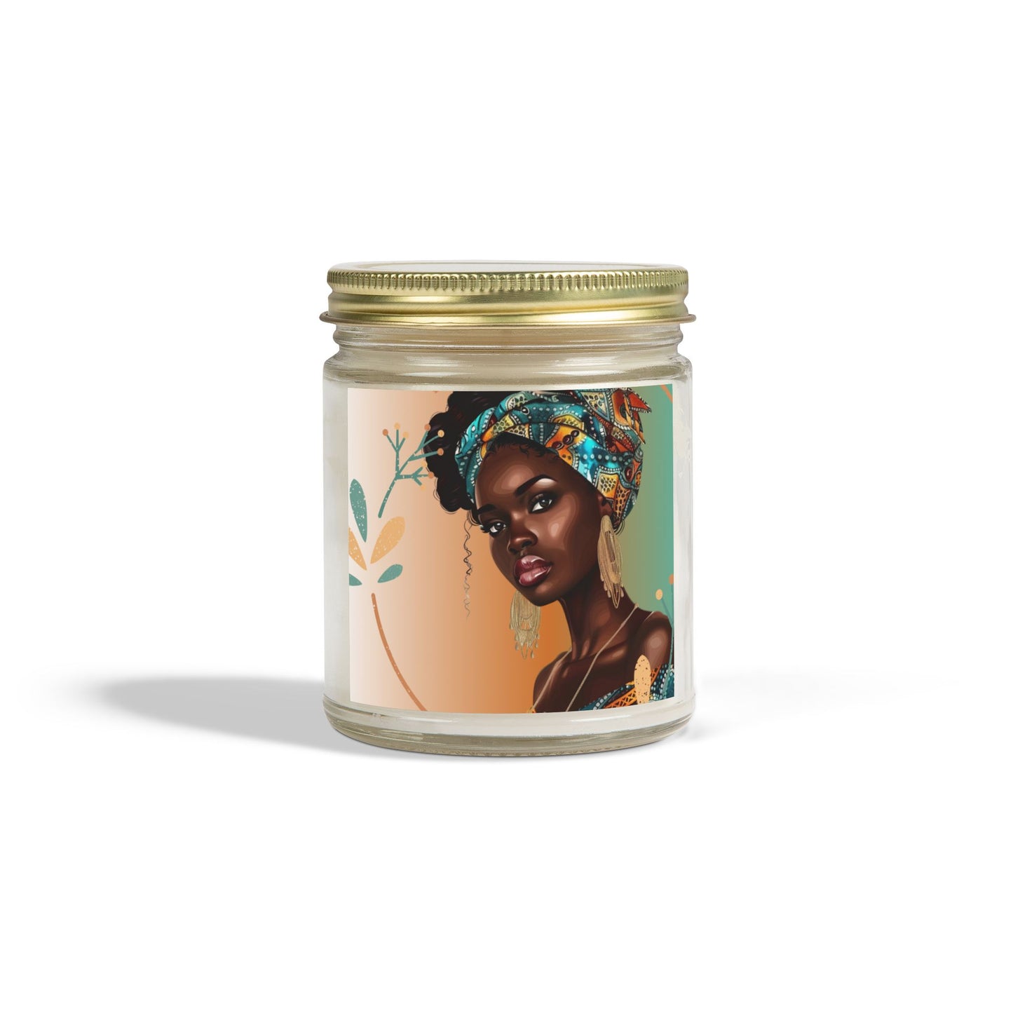 Teal-Scented Candles, Coconut Apricot Wax (4oz, 9oz)