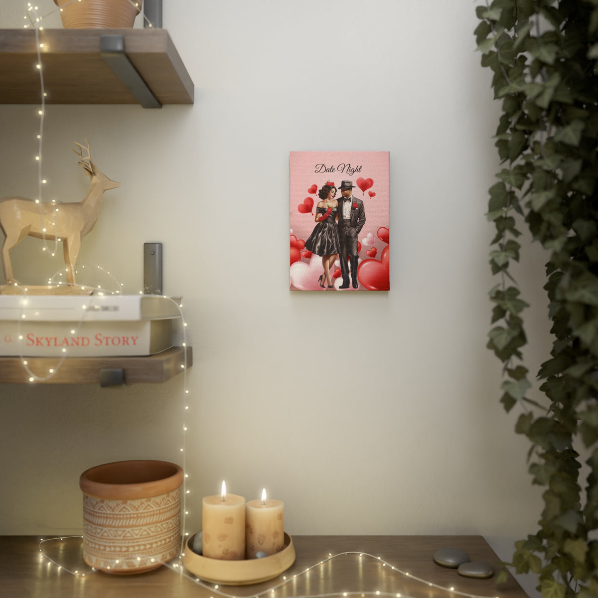 Date Night Canvas Photo Tile - Date Night Decor