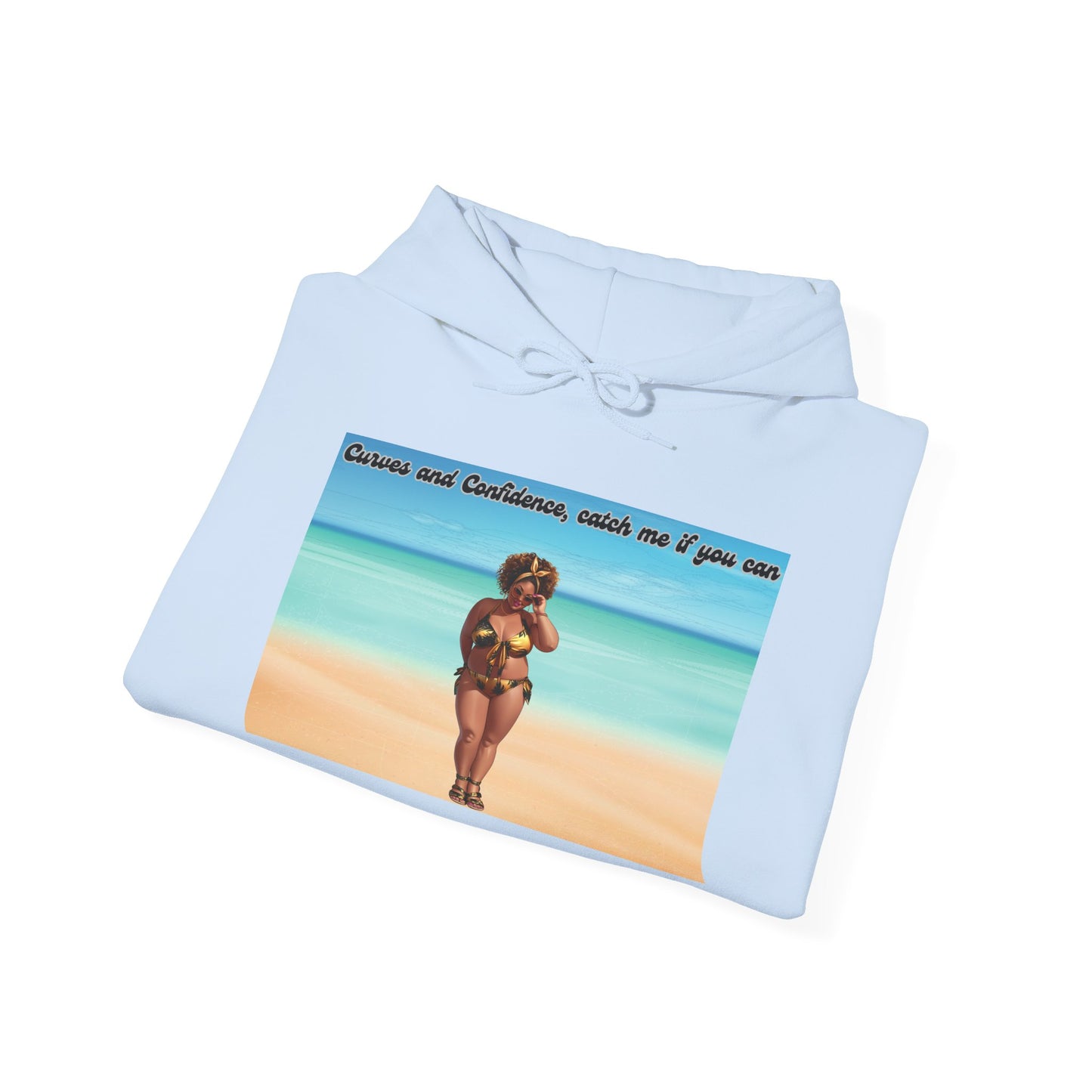 Curves and Confidence, Catch me if you can Unisex Hoodie