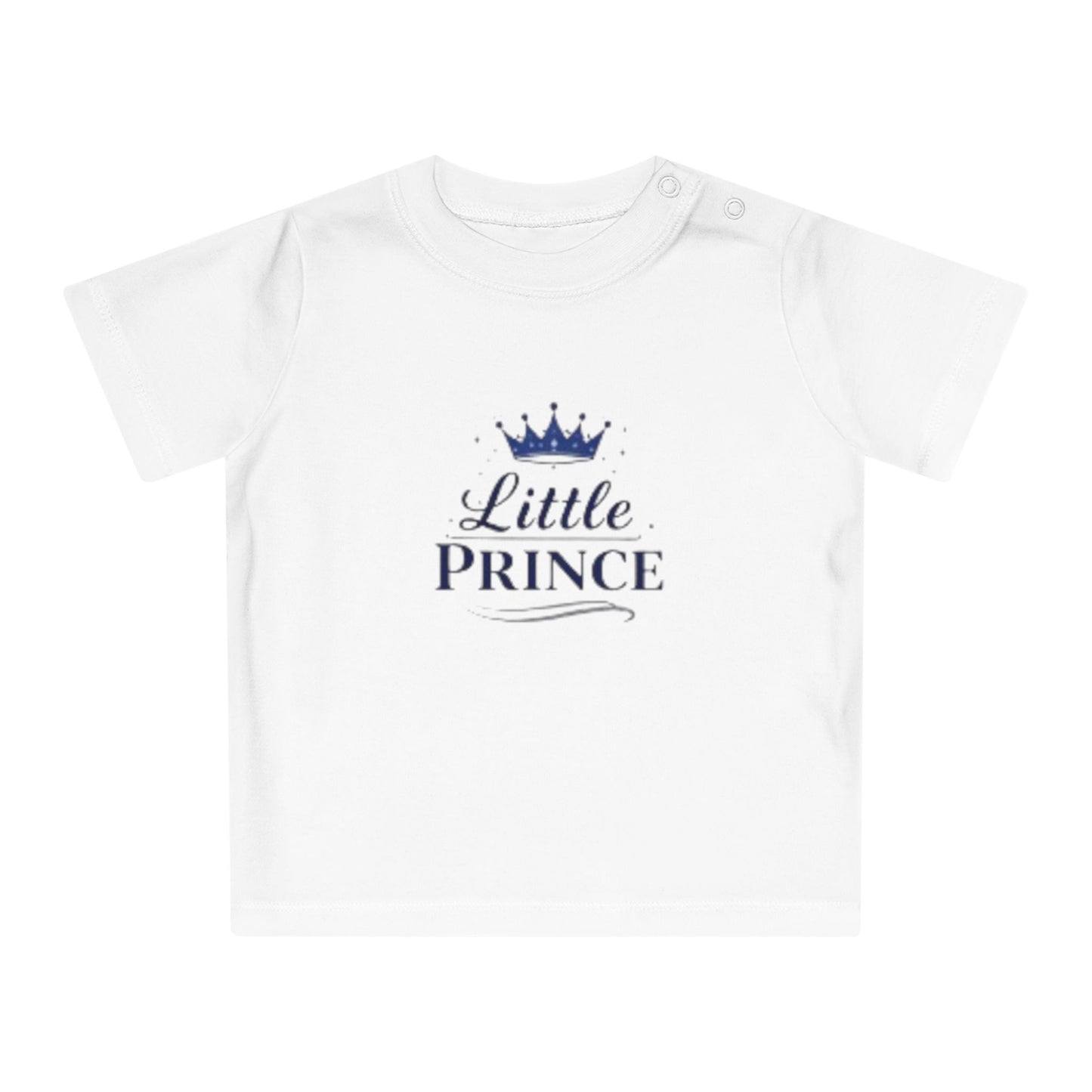 Little Prince Baby T-Shirt (Blue Letters)— Baby Showers, Mother's Day matching tee