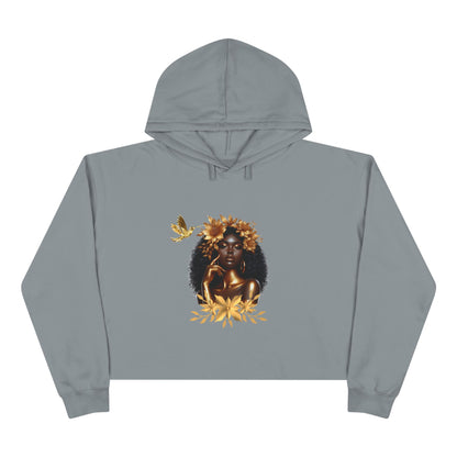 Queen Hummingbird Crop Hoodie