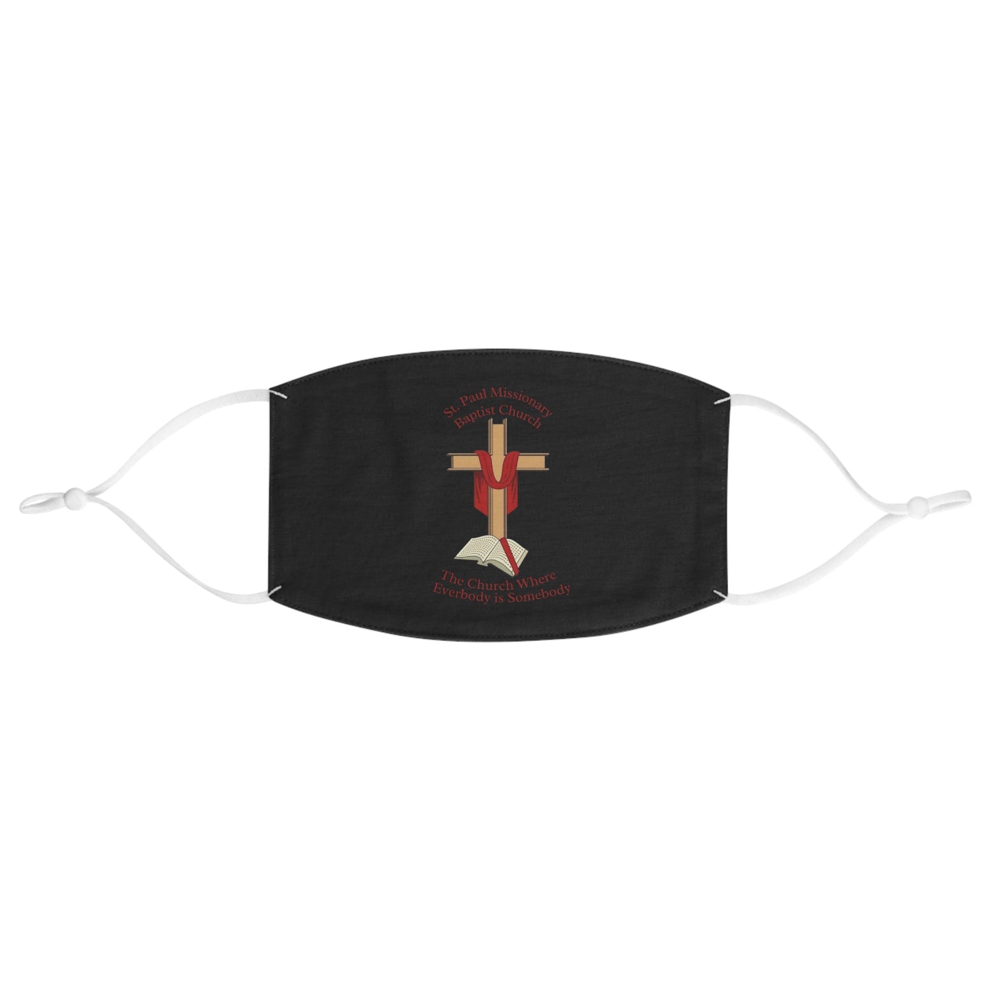St. Paul Missionary Baptist Church Face Mask —Black