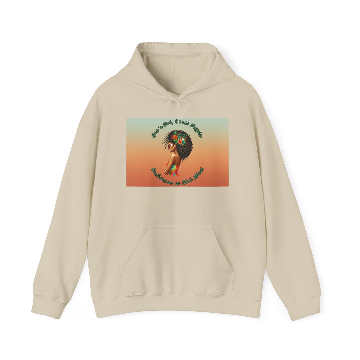 Curls Poppin Hooded Sweatshirt
