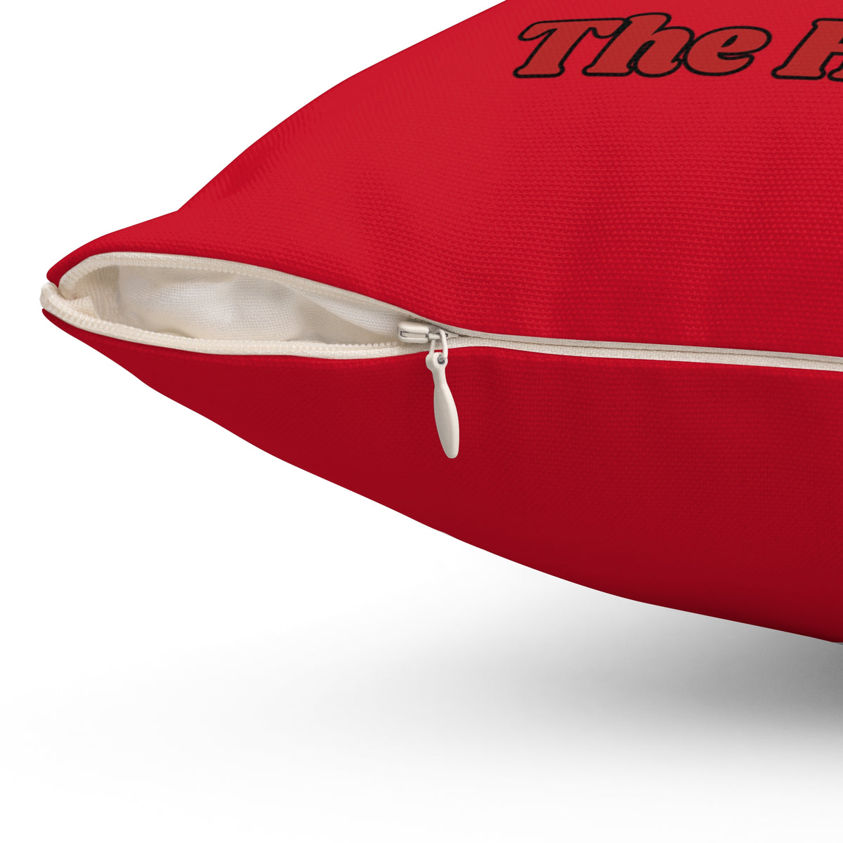 I Do It for the Hooos-spun Polyester Square Pillow (Dk Red)