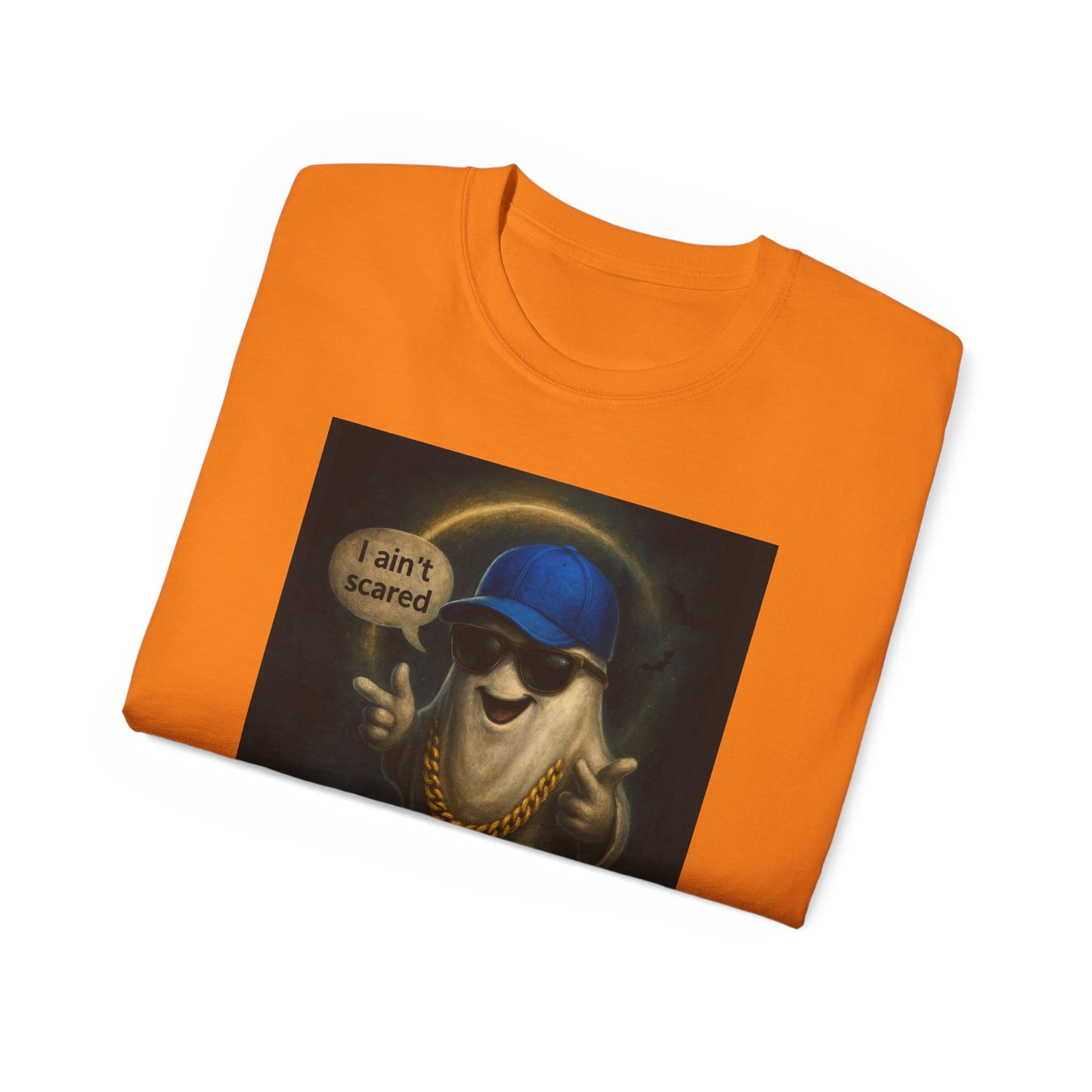 I Ain't Scared Ghost-Cotton T-Shirt