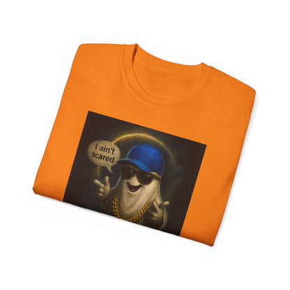 I Ain't Scared Ghost-Cotton T-Shirt