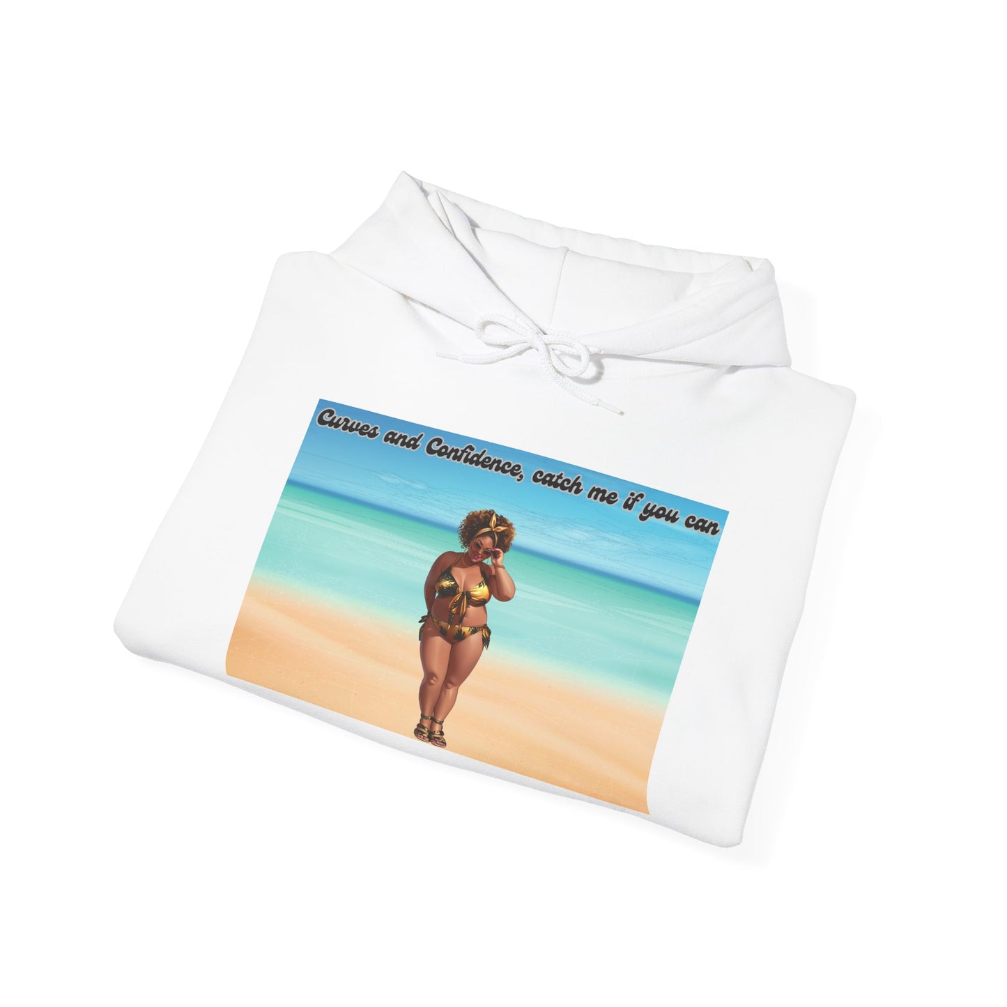 Curves and Confidence, Catch me if you can Unisex Hoodie