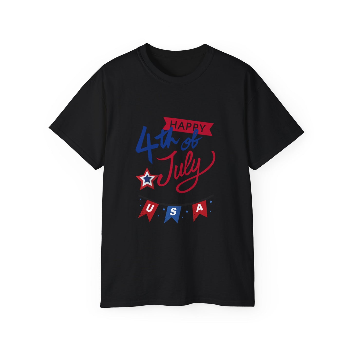 Happy 4th of July USA T-Shirt — Patriotic Independence Day Tee
