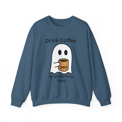 Boo Drink Coffee-Ghost-Sweatshirt