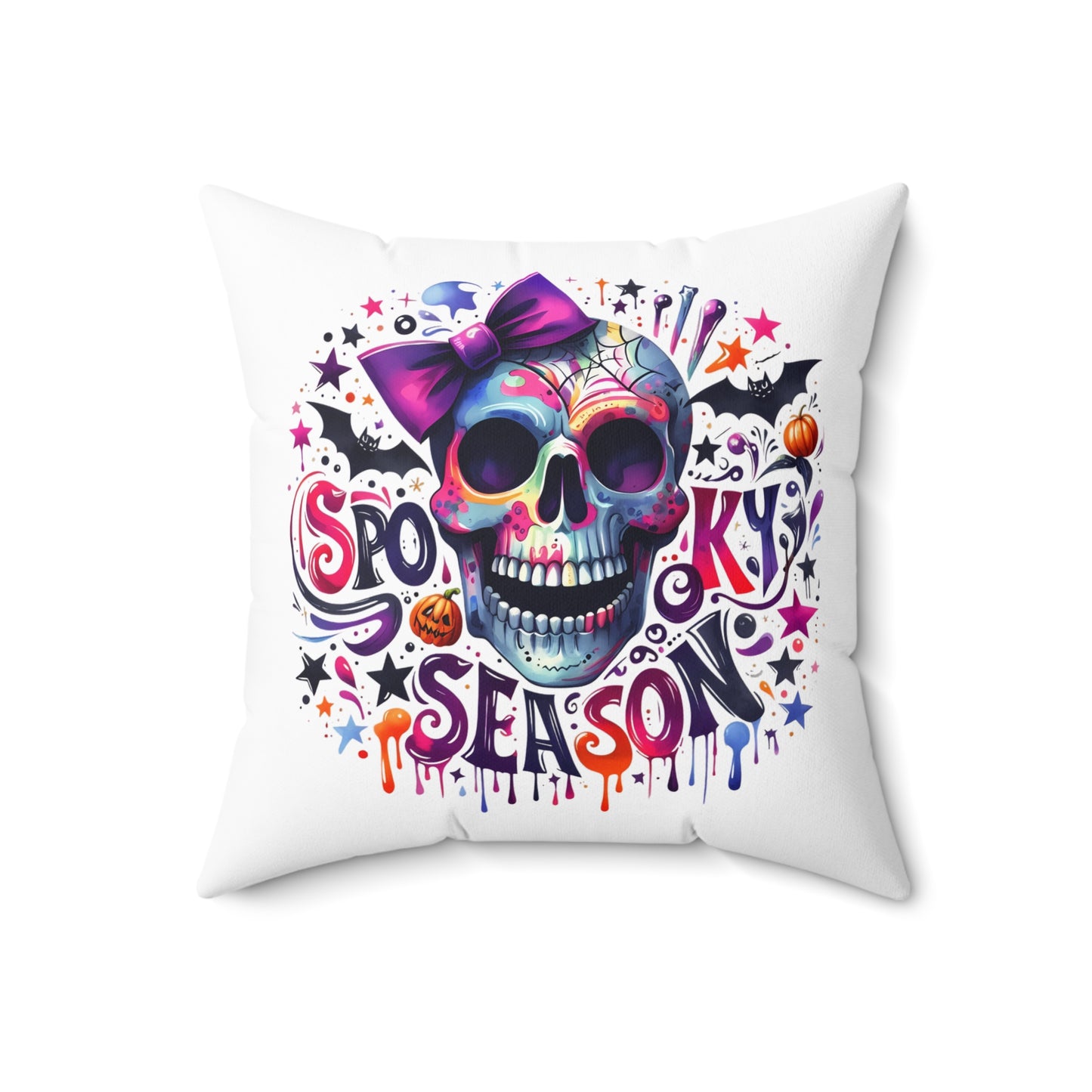 Spooky Season Skull 2-White