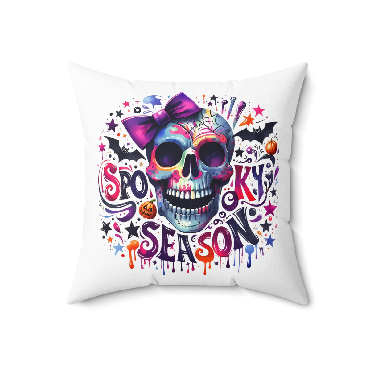 Spooky Season Skull 2-White