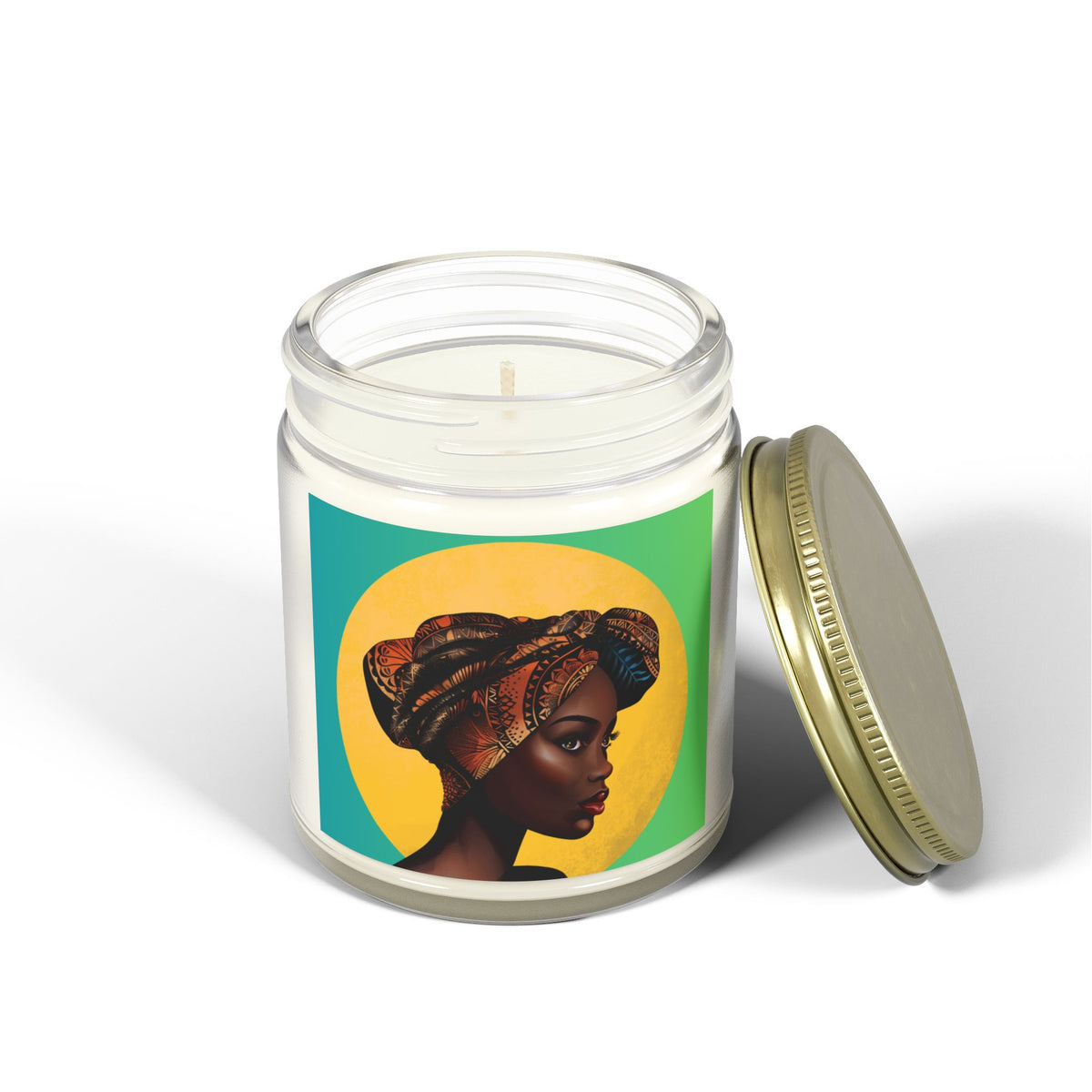 Moon-Scented Candles, Coconut Apricot Wax (4oz, 9oz)