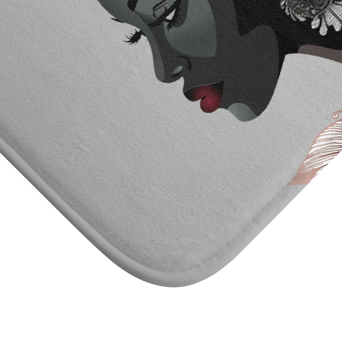 Queen Feather Bath Mat