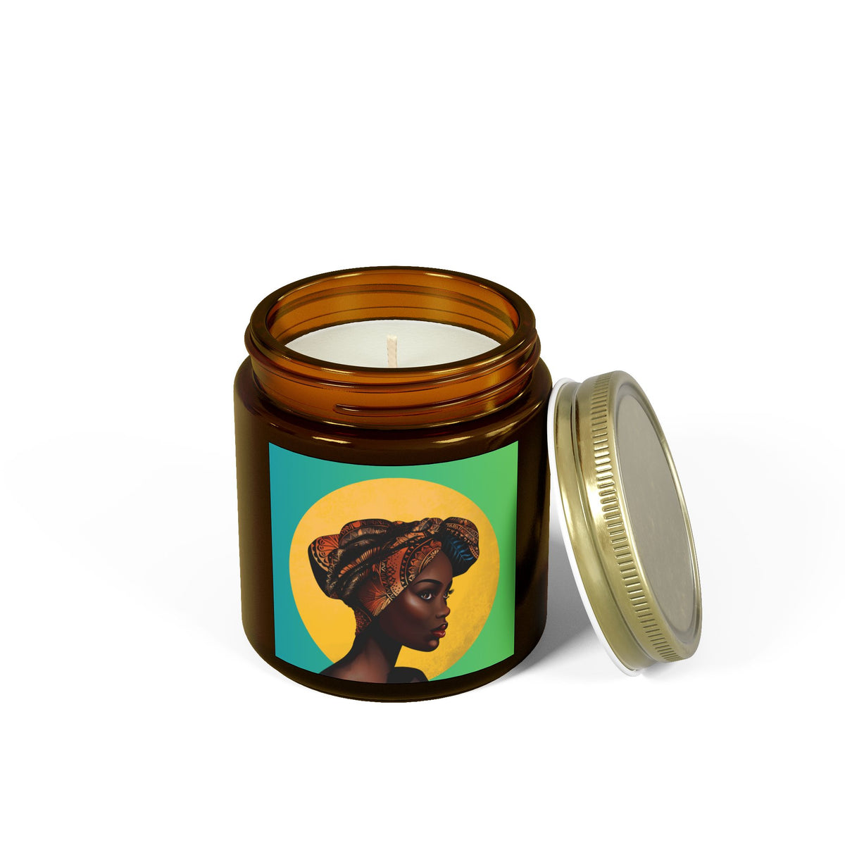 Moon-Scented Candles, Coconut Apricot Wax (4oz, 9oz)