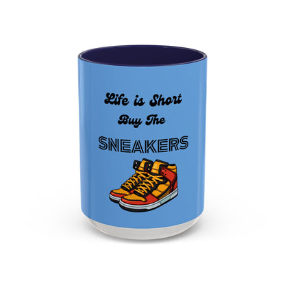 Sneaker Head Accent Coffee Mug