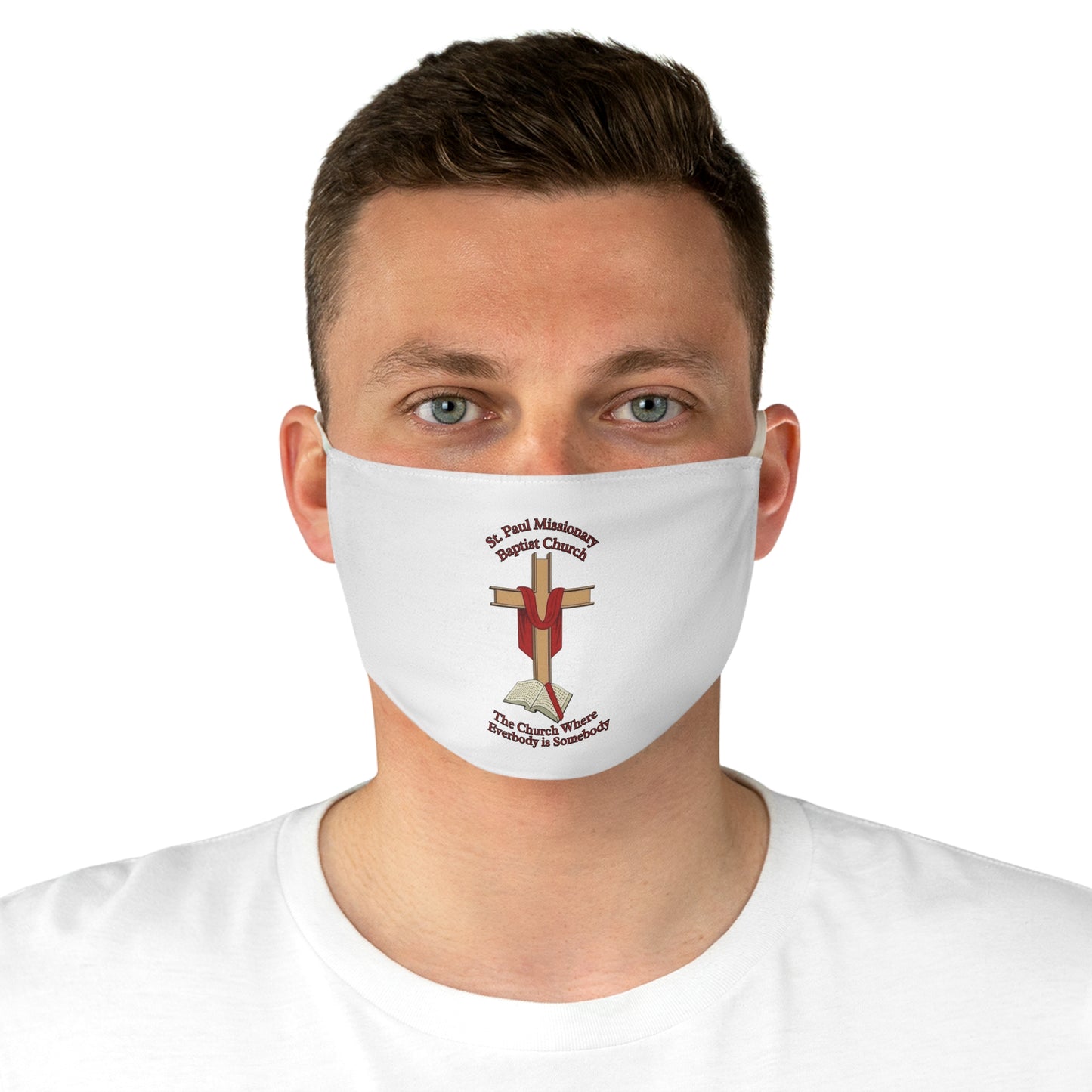 St. Paul Missionary Baptist Church Face Mask —White