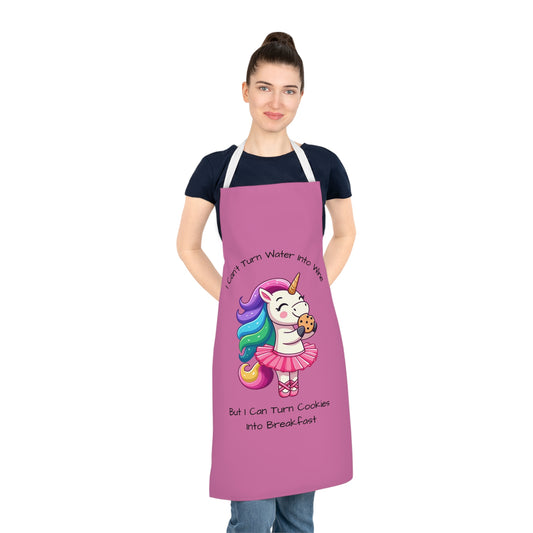 Cookies Into Breakfast-Adult Apron (AOP) (Lt Pink)