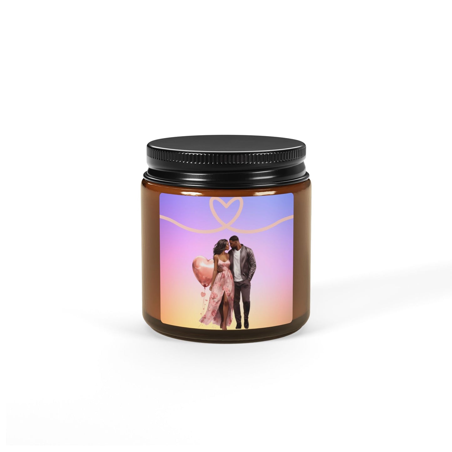 You Have My Heart-Scented Soy Candle (Multi-Size, Amber Jar)