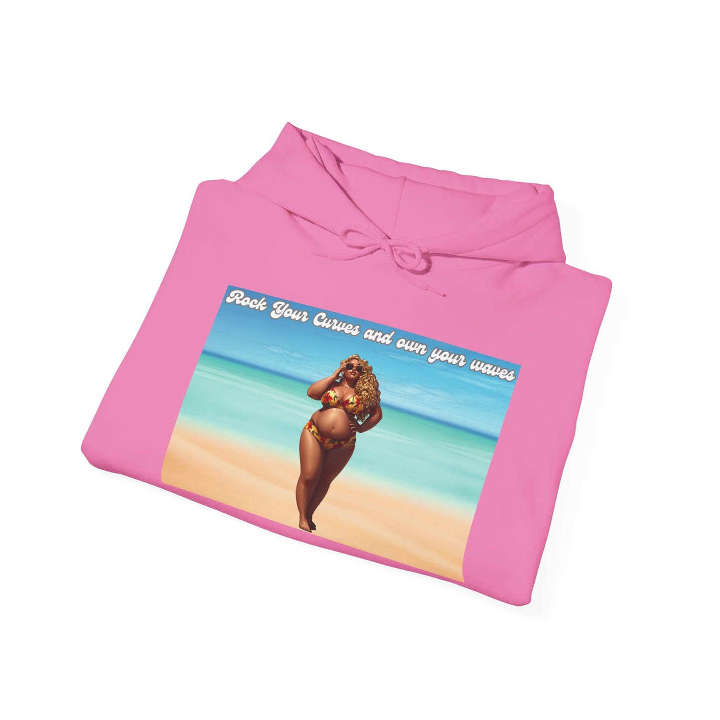 Rock Your Curves and Own Your Waves Hooded Sweatshirt