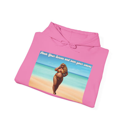 Rock Your Curves and Own Your Waves Hooded Sweatshirt