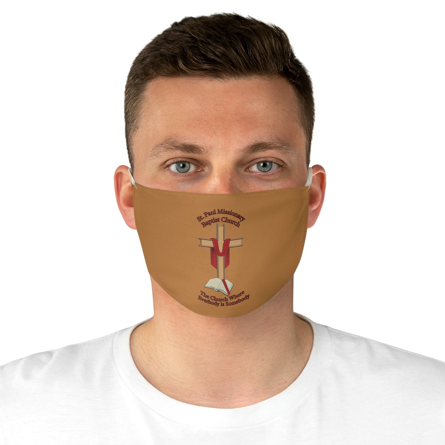 St. Paul Missionary Baptist Church Face Mask — Brown