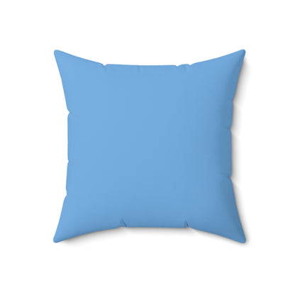 Hottie With A Body-Spun Polyester Square Pillow (Lt Blue)
