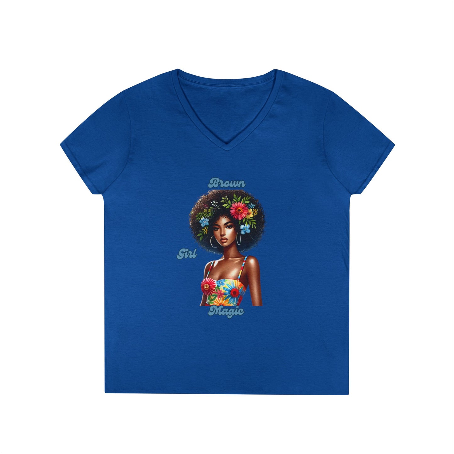 Brown Girl Magic Graphic Tee - V-Neck