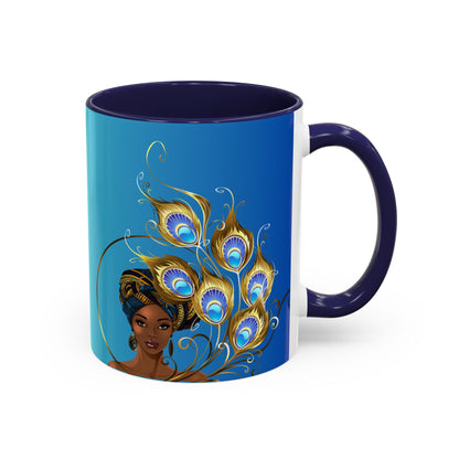 Queen Peacock Elegance Accent Coffee Mug