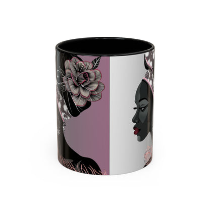 Queen Feather Accent Coffee Mug - 11oz & 15oz