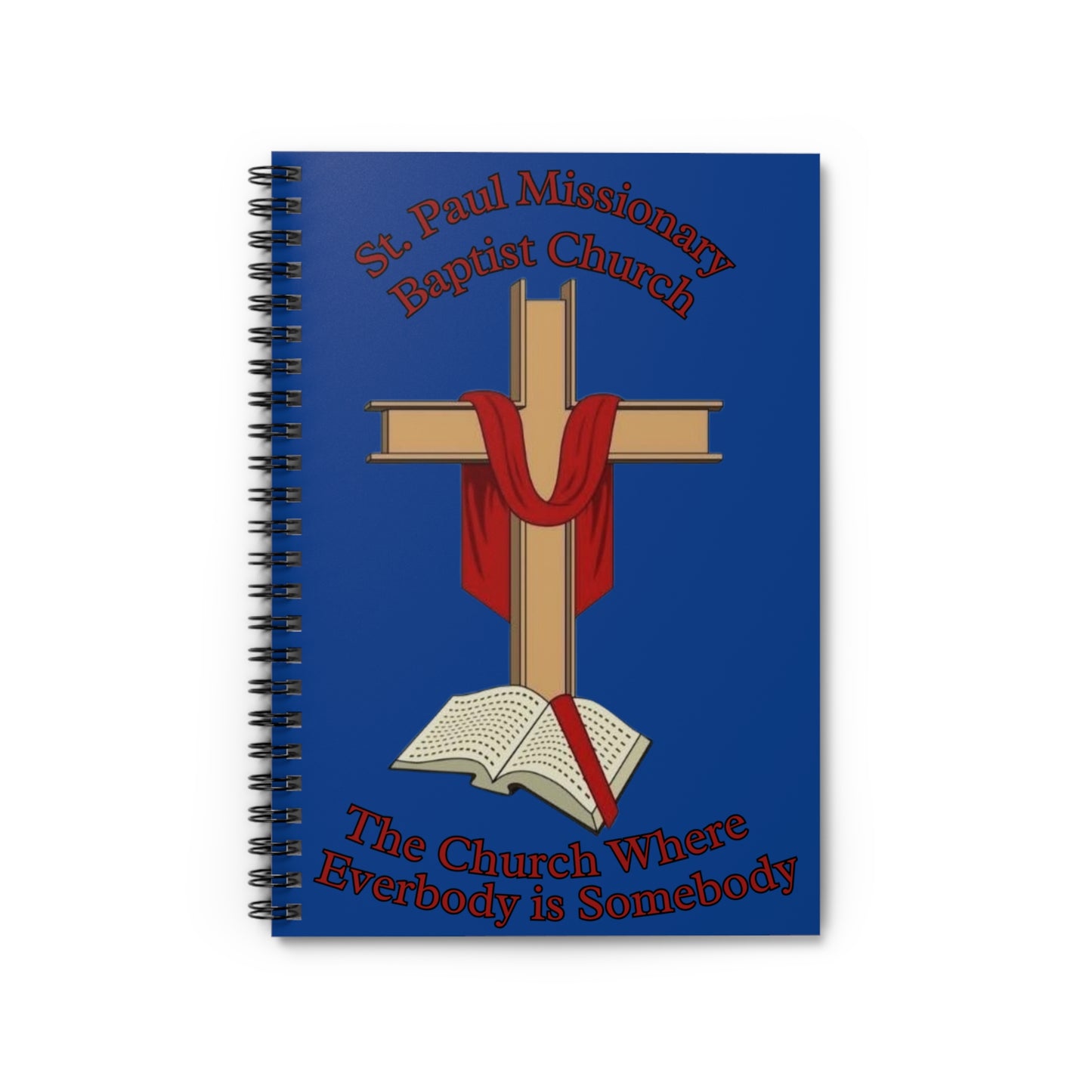 St. Paul Missionary Baptist Church Notebook —Dk Blue