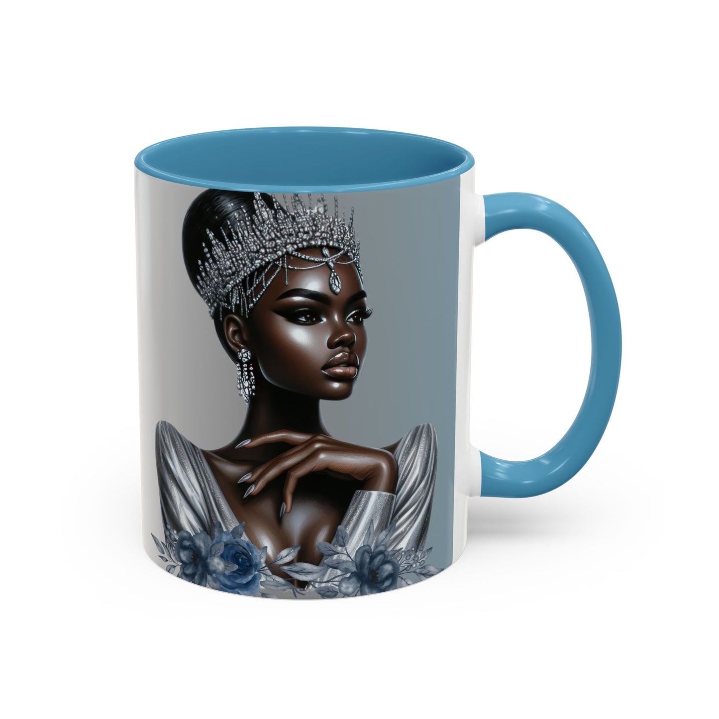Queen Silver Accent Coffee Mug - 11 & 15oz