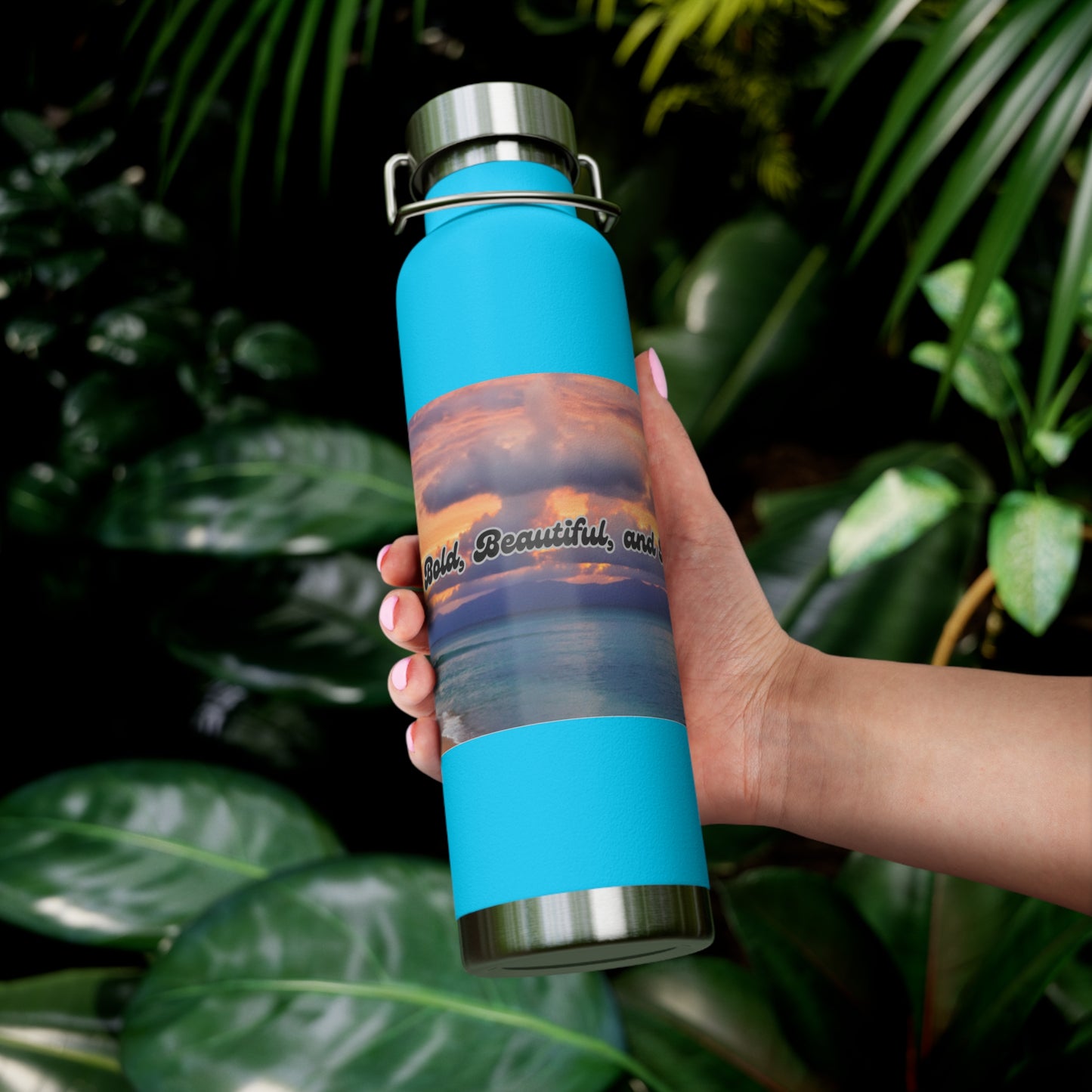 Bold & Beautiful Insulated 22 oz Water Bottle