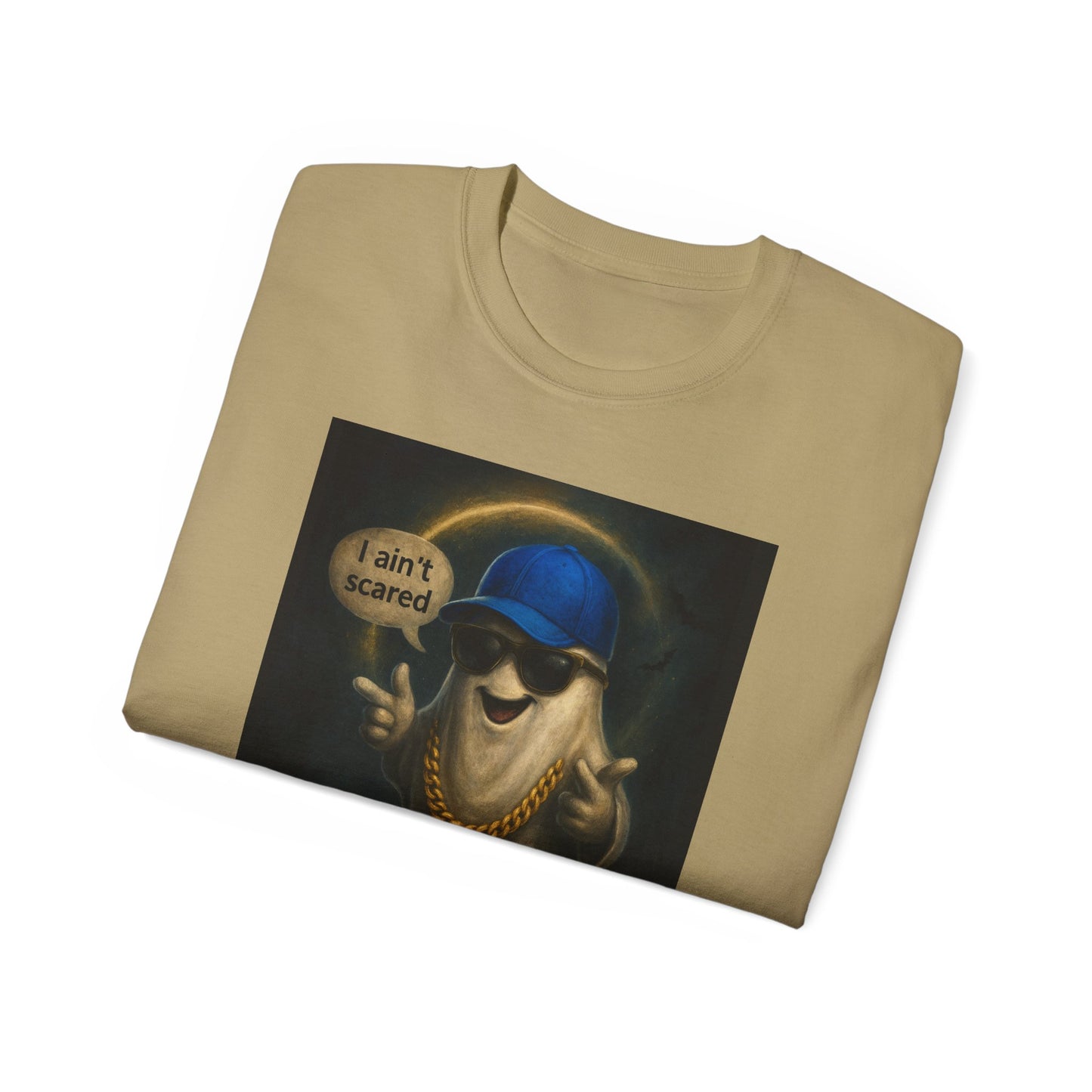 I Ain't Scared Ghost-Cotton T-Shirt